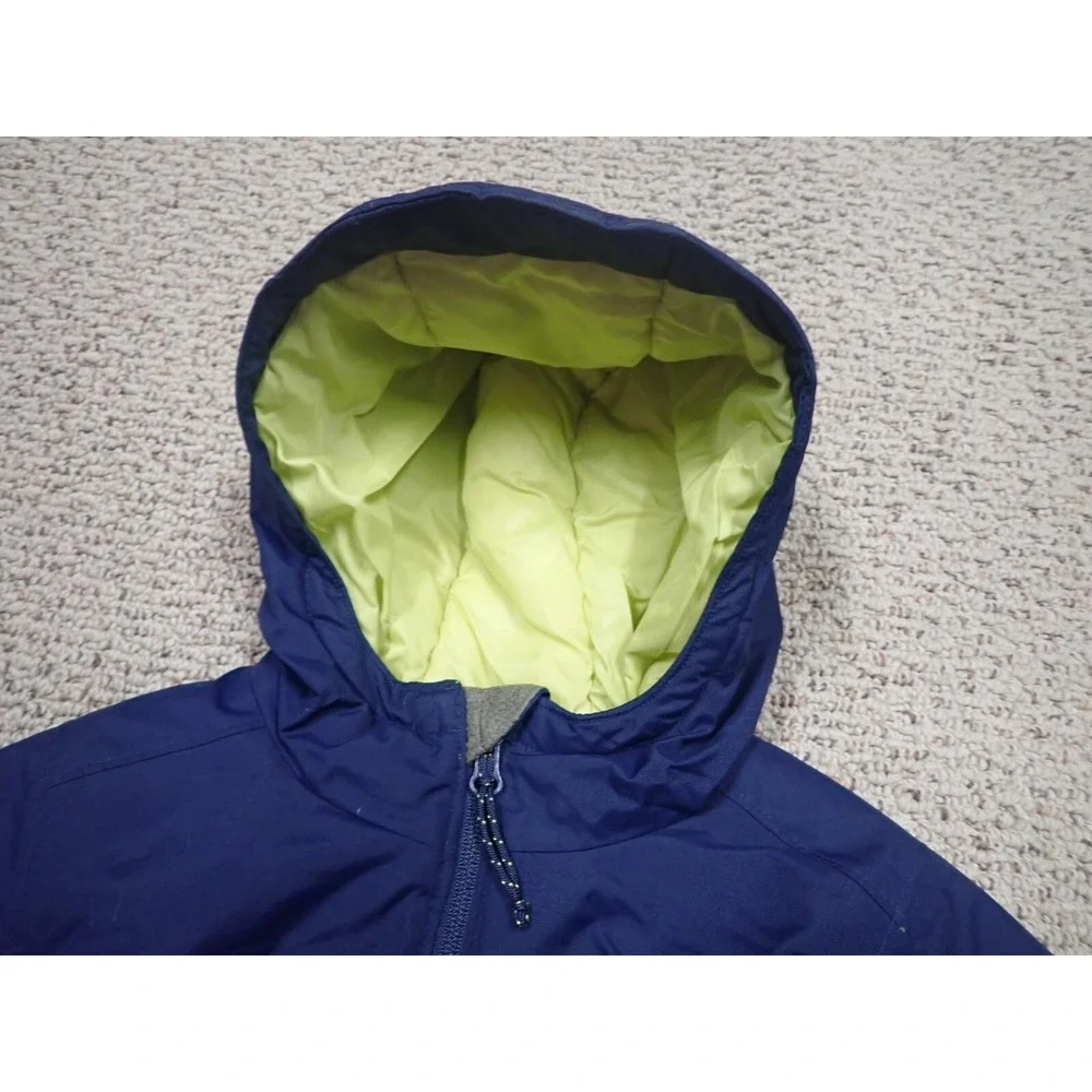Columbia Omni-Shield Jacket Boys 4/5 Navy Blue Excellent Insulated Hooded Coat
